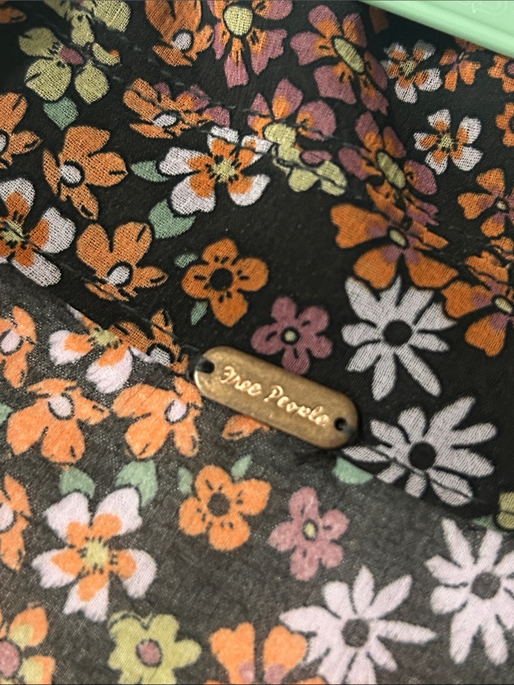 Free People Floral Puff-Sleeve Midi Dress - Picture 2 of 4